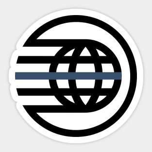 Police Spaceship Earth Logo Sticker